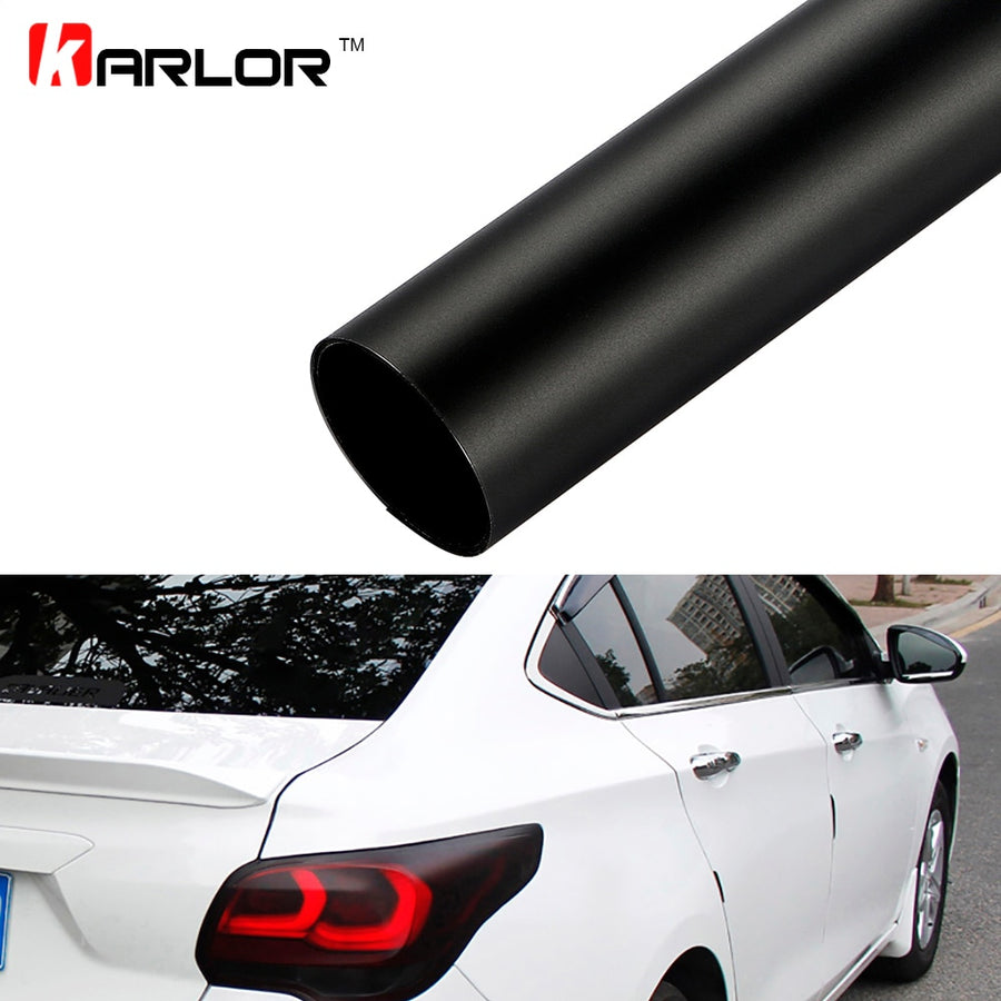 30*100cm Matt Black Automobiles Car Light Headlight Taillight Tint Vinyl Film Sticker Sheet Fog Light Rear Lamp Matt Smoke Film